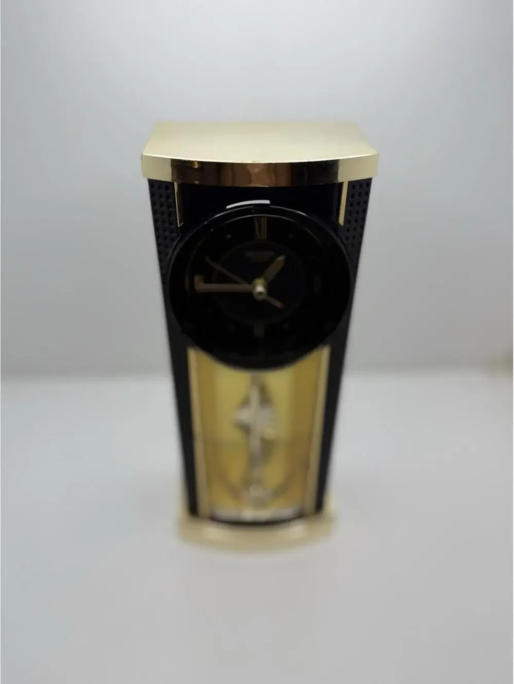 1980s Wonderful Vintage Rare Rhythm Quartz Office & Desk Clock, Stairs to Heaven
